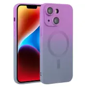 Liquid TPU Silicone Gradient MagSafe Phone Case, For iPhone 15