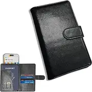 [Travel Depot] Passport Holder for Travel, Apple Find My Compatible, Passport Wallet Card Holder for Men & Women, Trackable Passport Cover Case, 9-Month Standby, 50m Range, Travel Wallet with Card Slots