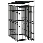 Andala Pets Outdoor Dog Kennel with Roof Steel 1.84 m