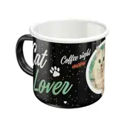Nostalgic-Art Enamel Mug Cat Lover Black
