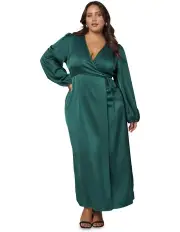 [Pink Dusk] Crazy In Love Maxi Dress in Dark Green