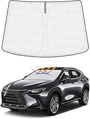 Windshield Sun Shade Fits for Lexus NX250 NX350 NX350h NX450h+ 2022 2023 2024 2025 Accessories Foldable Car Front Window Sunshade UPF50+ Sun Visor