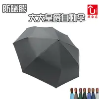 在飛比找蝦皮商城優惠-【U SHOP 雨傘店】防曬膠大大皇爵自動傘 黑色 手工實木