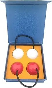 Dinchaakuarry Kashaka Ball Shakers - Set of 2 Asalato Rhythmic Sand Ball Balls For Percussion, Musical Instrument For Adults, Teens | Wedding, Gathering And Entertainment
