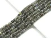 Natural Faceted Rondelle Labradorite Beads, Sku#HY13