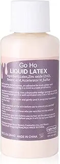 Go Ho Liquid Latex SFX Makeup(1 oz),Halloween Monster Zombie Makeup,Quick Drying Multi-Purpose Liquid Face Paint for Scar Wound Peeling Skin Wrinkles Stipples Burns Blisters,Light Flesh
