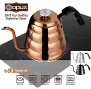 Stainless Steel Gooseneck Coffee Kettle Pour Over Pot Hot Water Stovetop 40 oz