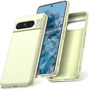 Watana Google Pixel 8 Pro Case, Soft Touch Silicone Mobile Phone Case, Shockproof, Dustproof, Non-Slip Full Body Armour with Microfibre Lining for Pixel 8Pro, White