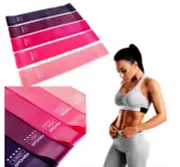 Rubber Band Tapes Fitness Exercise Set Of 5 Pcs Home Gym Tapes