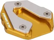 Foot Side Stand Extension Pad Support Plate Enlarge Stand Compatible With MT-09 XSR900 TRACER 900GT SPORT 2014-2020(Gold-Tracer)