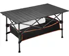 Camping Table That Fold up Lightweight, Aluminum Folding Table Roll up Table wit