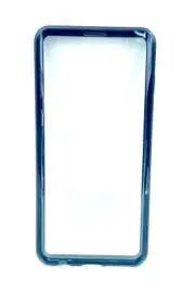 Silicone Transparent Back Case for Samsung Galaxy S10, Clear/Black