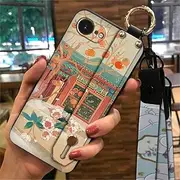 Phone Case Compatible with iphone16e/ip16e, Soft case Waterproof Phone Holder Wristband Shockproof Lanyard Anti-dust Anti-Knock Back Cover