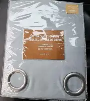 West Elm Cotton Canvas Grommet Curtains Panels Drapes 48x96 New In Package