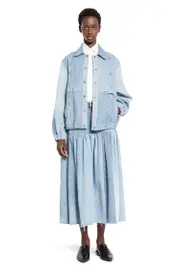 [E.L.V. DENIM] E. L.V. DENIM WOMAN BLUE SKIRTS Blue