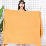 Bath Towels Adult Absorbent Non-linting Household Large Towels gold 80*180CM