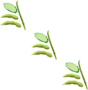 Alipis 3sets Realistic PVC Artificial Vegetable Set Fruit Kitchen Decor (Cucumber Beans Edamame) 4pcs*3
