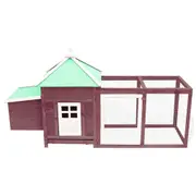 Andala Pets Chicken Coop with Nest Box Mocha 190x72x102 cm