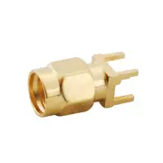 50pcs RP-SMA Male (Female pin) thru hole vertical PCB Mount RF Adapter Connector