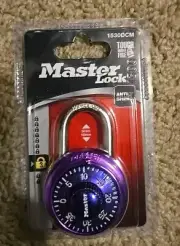 Master Lock Combination Lock 1530DCM New You Pick Purple And Blue