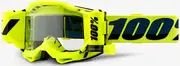 100% Armega Forecast Motocross Goggles, black-yellow for Men Black Yellow