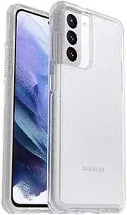 [Otterbox] Symmetry Series Clear Series Case for Galaxy S21 5G (ONLY - Does NOT FIT Plus or Ultra) - Stardust (Silver Flake/Clear)