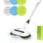 Cordless Electric Spin Mop - Effortless Multi-Surface Cleaning with LED Light