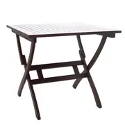QFurniture Maculata Square Folding Table Brown