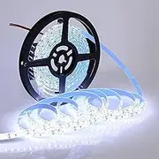 Spendeal Cool White LED Strip Lights, 16.4ft Dimmable LED Light Strip 6500K Bright Daylight White, Strong Adhesive, 300 LEDs Flexible Tape Lights for Mirror, Kitchen Cabinet, Bedroom, Christmas Decor