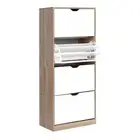Artiss Shoe Cabinet 60 Pairs Rack Organiser Storage Shelf Wooden Cupboard New