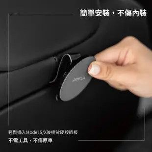 【JOWUA】特斯拉 TESLA Model S X MagSafe 磁吸掛鉤組(2023+ Model S X)