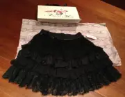 Alannah Hill Brand New Black Skirt Size S Waist 35 Cm X 2 $290
