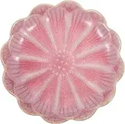 GLEAVI Flower Shape Ceramic Snack Dish Vintage Dipping Bowl for Sauces Seasonings Appetizers Decorative Plate for Home Restaurant Use Easy to Clean Unique Design