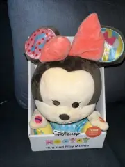 Disney Hooyay Hug and Play Talking Minnie Mouse Plush Head Start Works!