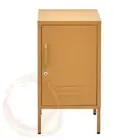 ArtissIn Metal Locker Storage Shelf Filing Cabinet Cupboard Bedside Table Yellow