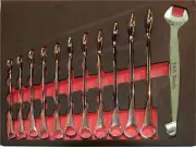 Metric Dolphin Combination Wrench SPANNER SET 12 Pc Pro line T&E tools 13102