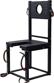 ZJPOJPH SM Sex Chair With Handcuffs And Restraints BDSM Training Collar Women Bondage Sex Toys Bondage Chair For Men Women
