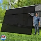 RV Awning Sun Shade Screen with Zipper 6'x15'3''(Fit for 16" Awning), 8.9 oz
