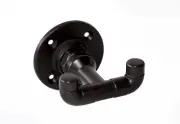 Design House 580688 Black Wall Mounted Double Robe Hook