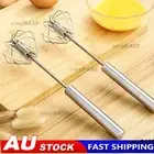 Semi-Automatic Egg Whisk Hand Push Egg Beater Stainless Steel Blender Mixer﹤
