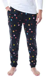 Official Namco Men's Classic Pac-Man Valentine's Comfy Lounge Pants (Size Large)