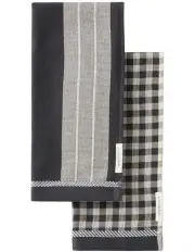 [Sheridan] Este Tea Towel 2 Pack in Carbon