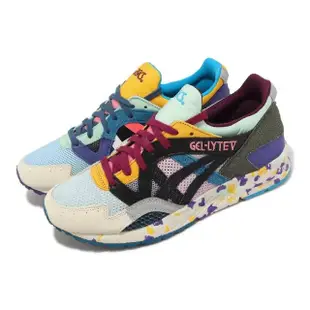 【asics 亞瑟士】休閒鞋 GEL-Lyte V 男鞋 彩色 麂皮 皮革 拼接 復古 運動鞋 補丁 亞瑟士(1201A763960)