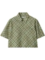 [Burberry London England] Burberry London England-Camicia Cropped Saxon-Donna 10 UK