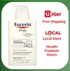 Eucerin Baby Wash And Shampoo 400 ml Tear Free Hypoallergenic Fragrance Free