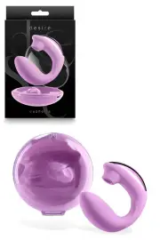 nsnovelties Euphoria by Desire 5.7" Air Pulse Couples Vibrator with Storage Dock