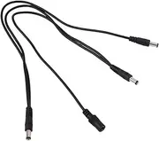 SWOOMEY Way Daisy Chain Cable Splitter Cord for Guitar Effects Power Supply Adapter Black High Conductivity Noise Isolation Lightweight Design for Pedal Board Organization