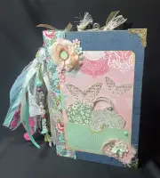 Handmade Junk Journal-one of a kind-2 signatures 5.5” x 8.5”