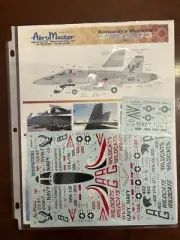 NEW Vtg AeroMaster 48-607 Kennedy's Hornets War Model Airplane 1/48 Decal (FB3)