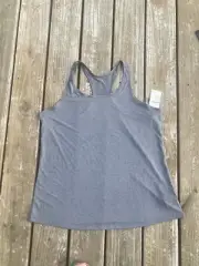 Old Navy Active Go-Dry Womens Gray Racerback Tank Top 1x Loose Gym NWT Plus